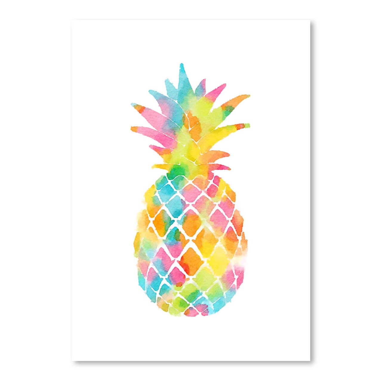 Fruit Pineapple Watercolor by Lisa Nohren  Poster Art Print - Americanflat